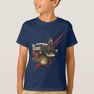 Female Hunter with Switch Axe, Rathalos Armour T-Shirt