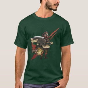 Female Hunter with Switch Axe, Rathalos Armour T-Shirt