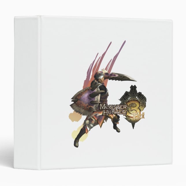 Female Hunter with Sword and Shield, Jaggi Armour Binder (Front/Spine)