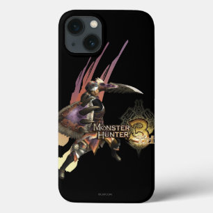 Female Hunter with Sword and Shield, Jaggi Armour iPhone 13 Case