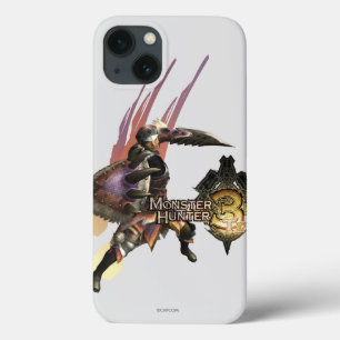 Female Hunter with Sword and Shield, Jaggi Armour iPhone 13 Case