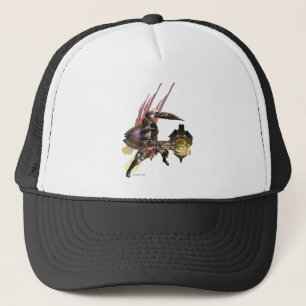 Female Hunter with Sword and Shield, Jaggi Armour Trucker Hat