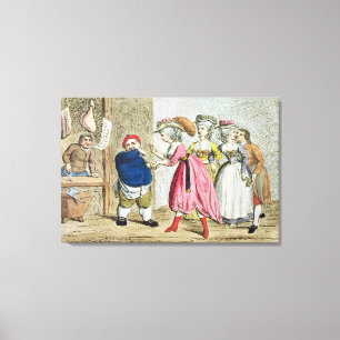 Female Influence, or the Devonshire Canvas Print