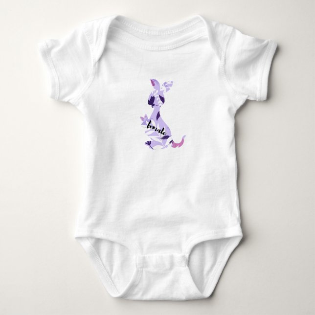 female kangaroo baby bodysuit (Front)