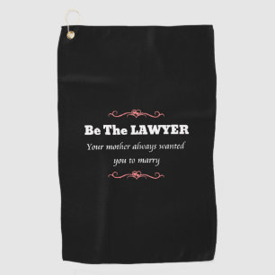 Female Lawyer Graduate - Law School Graduation Golf Towel
