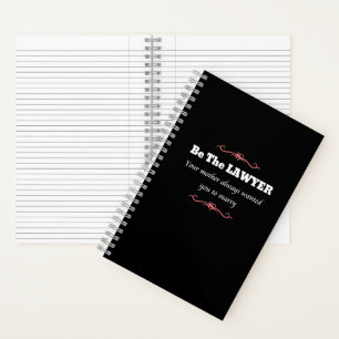 Female Lawyer Graduate - Law School Graduation Notebook