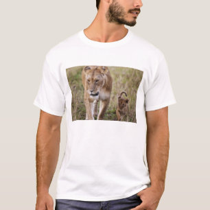 Female Lion with Cub T-Shirt