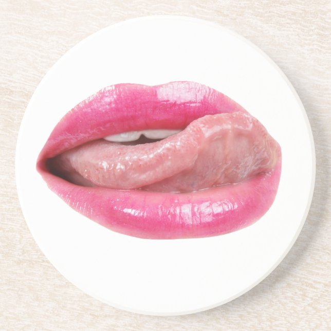 Female lips coaster (Front)