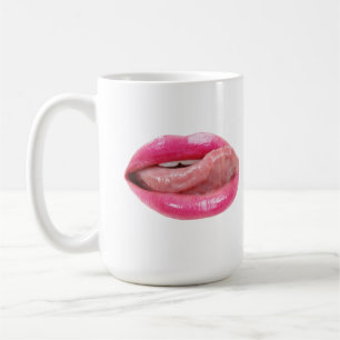 Female lips coffee mug