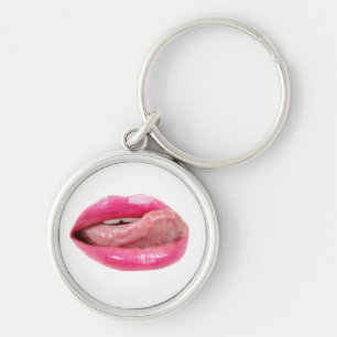 Female lips keychain