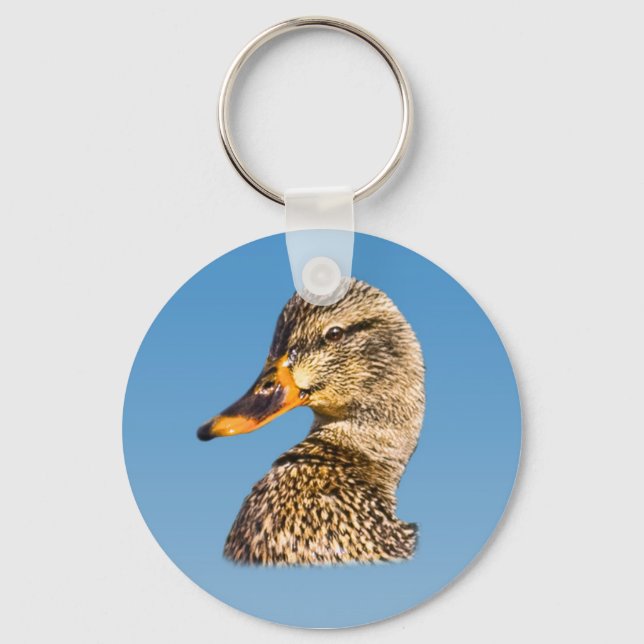 Female Mallard Duck Keychain (Front)