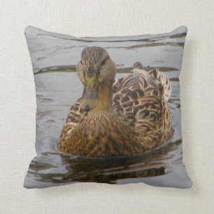 Female Mallard Throw Pillow