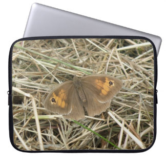 Female Meadow Brown Butterfly Laptop Sleeve