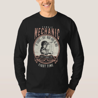 Female Mechanic For Women Girl Car Repair T-Shirt