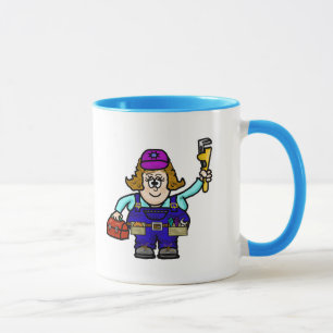Female Mechanic Mug (Customize It!)