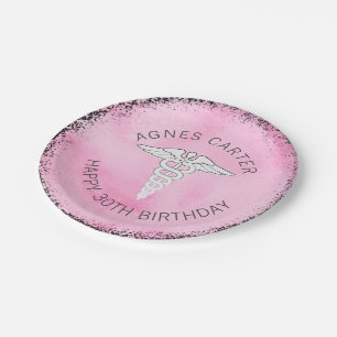 Female Medical Professionals Personalized Party Paper Plate