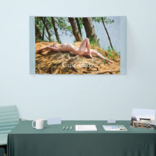 Female Model Sunbathing Thunder_Cove  Banner