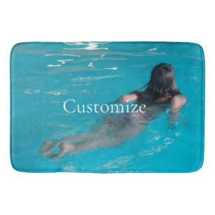 Female Model Swimming Thunder_Cove Bath Mat