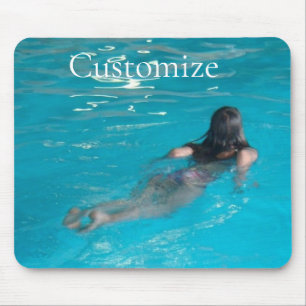 Female Model Swimming Thunder_Cove Mouse Pad
