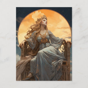 Female Moon Goddess Postcard