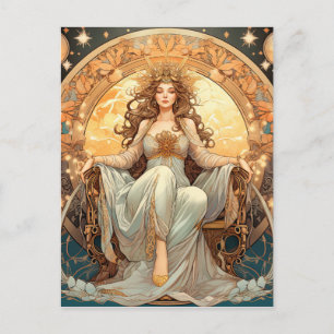 Female Moon Goddess Postcard