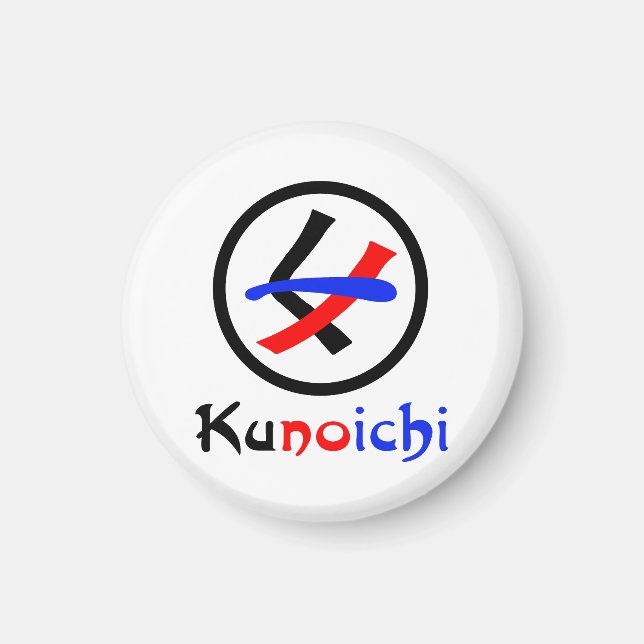 Female Ninja Kunoichi くノ一 Magnet (Front)