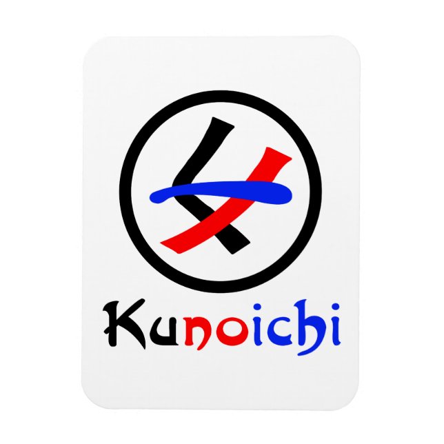 Female Ninja Kunoichi くノ一 Magnet (Vertical)