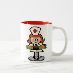 Female Nurse with Red Hair Mug to Customize