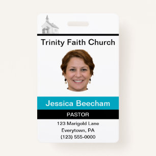 Female Pastor Custom Badge