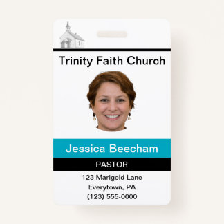 Female Pastor Custom Badge