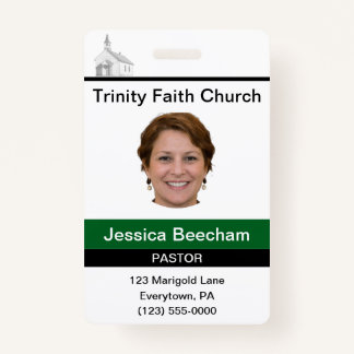 Female Pastor Custom Badge