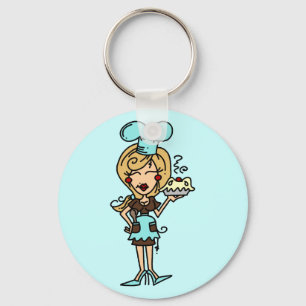 Female Pastry Chef - Blonde T-shirts and Gifts Keychain