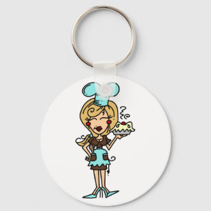 Female Pastry Chef - Blonde T-shirts and Gifts Keychain