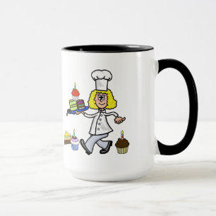 Female Pastry Chef Name Mug