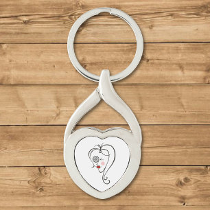 Female Photographer Keychain