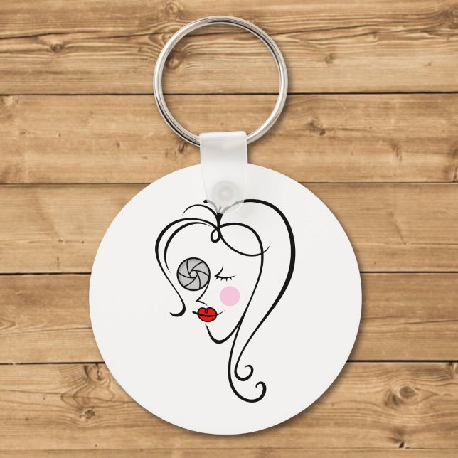 Female photographer keychain (Creator Uploaded)