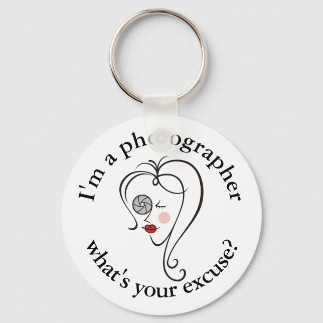 Female photographer keychain (Front)