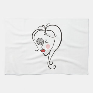 Female Photographer Kitchen Towel