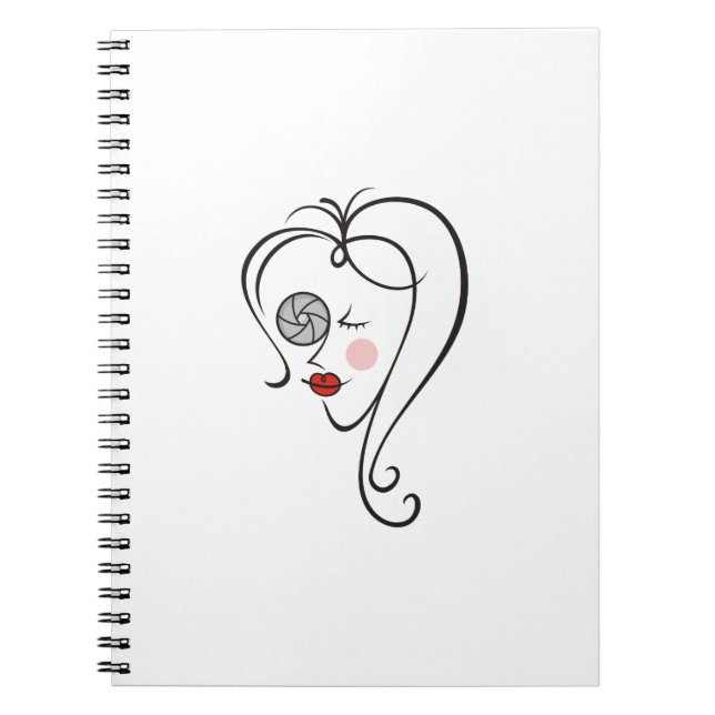 Female Photographer Notebook (Front)