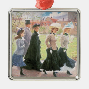 Female pupils for Confirmation Metal Ornament