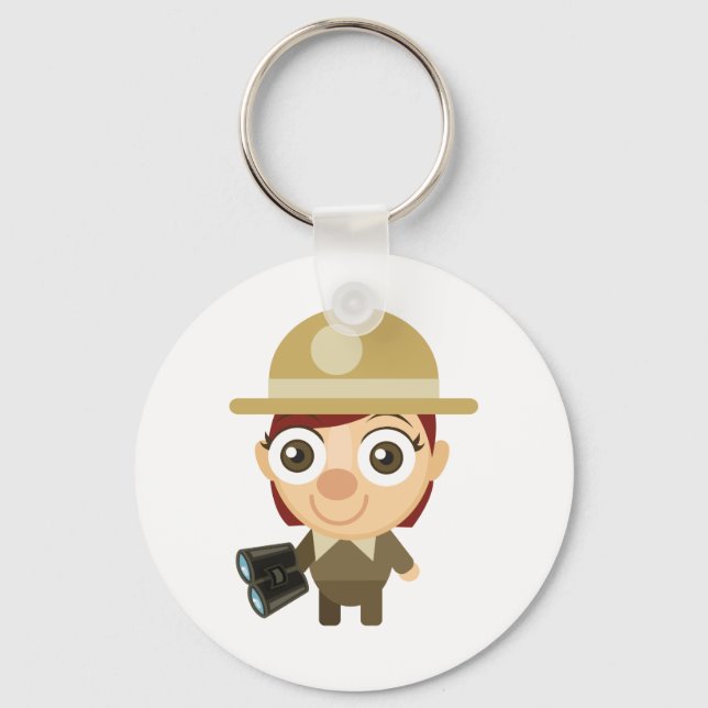 Female Ranger - My Conservation Park Keychain (Front)