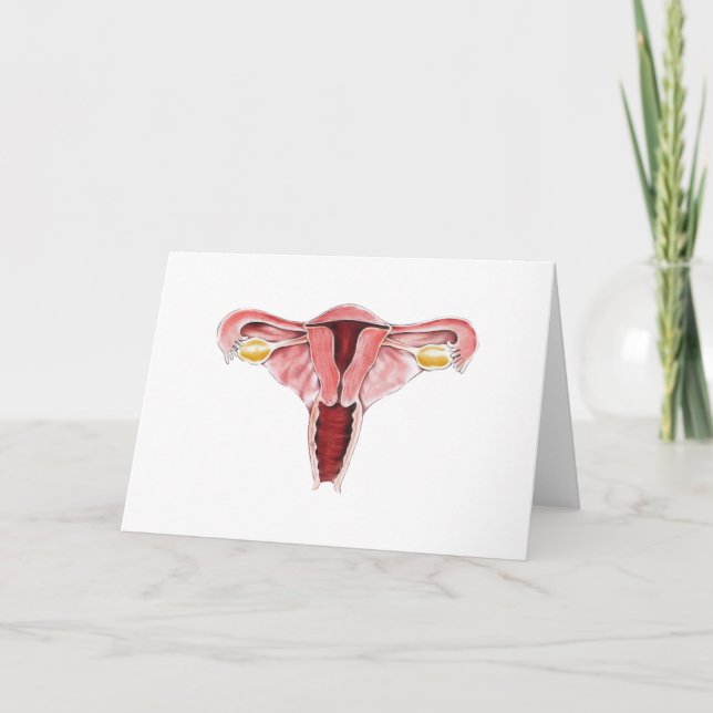 Female Reproductive Greeting Card (Front)