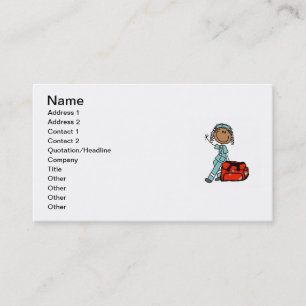 Female Respiratory Therapist or EMT Business Card