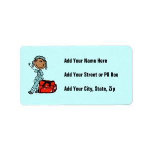 Female Respiratory Therapist or EMT Label