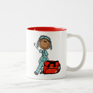 Female Respiratory Therapist or EMT Two-Tone Coffee Mug