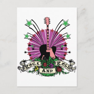 Female Rock n Roll Postcard