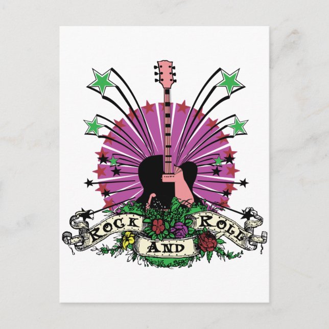 Female Rock n Roll Postcard (Front)