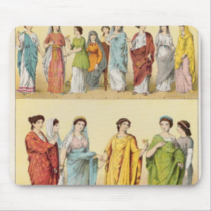 Female Roman Dress Mouse Pad