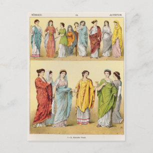 Female Roman Dress Postcard