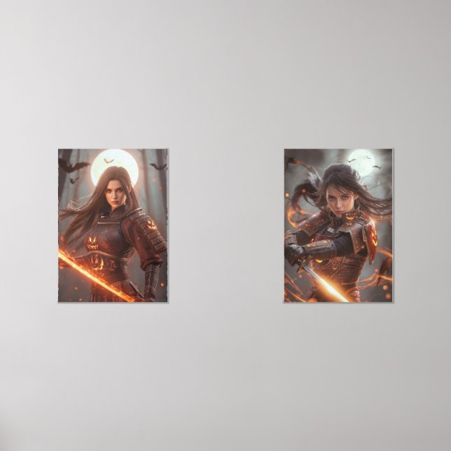 Female Samurai Warrior No.2 – Halloween Edition  (Recto)